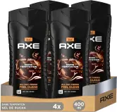 4x400ml Gel de ducha y champú Axe Dark Temptation 3en1