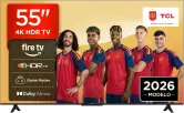 Smart TV TLC de 55" 4K UHD con Fire TV