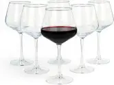 6 copas de vino con tallo Amazon Basics