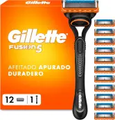 Maquinilla de afeitar Gillette Fusion5 + 12 recambios