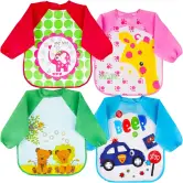 4 baberos de bebé impermeable