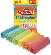 10 Paños de Microfibra Spontex + 4 Gratis