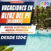 Vacaciones en Alfaz del Pi en Hotel 4 ⭐️ con media pensión