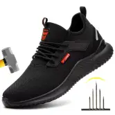 Zapatos de Seguridad Ligeros y Transpirables con Punta de Acero Antigolpes