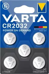Pack de 5 Pilas VARTA CR2032