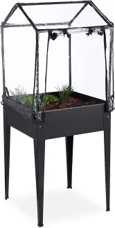Mesa de cultivo con cubierta invernadero 154x61x61cm