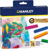 Pack 24 ceras profesionales Manley soft pastels