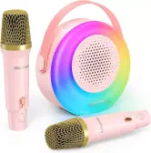 Karaoke infantil BT + 2 micrófonos LED Karaoke infantil BT + 2 micrófonos LED