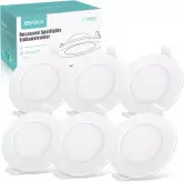 Juego de 6 focos LED empotrables 6W 3000K Juego de 6 focos LED empotrables 6W 3000K