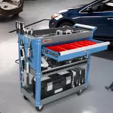 Carro de herramientas rodante de 3 niveles 200kg