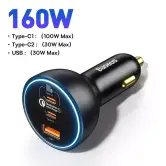 Cargador Dual QC 160W Baseus