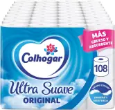 Pack de 108 papel higiénico Colhogar ultra suave