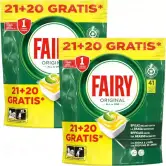 82 Cápsulas Lavavajillas Fairy Original Todo En Uno Limón
