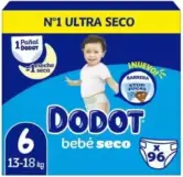 96x pañales Dodot Bebé-Seco Talla 6
