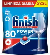 80 Pastillas Finish Powerball All in 1 Max