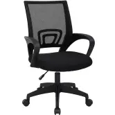 Silla de oficina ergonómica con soporte lumbar