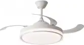 Ventilador techo con aspas retráctiles