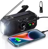 Radio AM/FM solar portátil