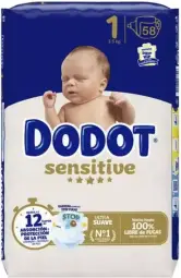 58 Pañales Dodot Sensitive Talla 1 Dodot 58 Pañales Dodot Sensitive Talla 1 Dodot