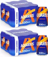 18x 330ml Latas Aquarius Naranja