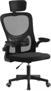 Silla de oficina con soporte lumbar y reposacabezas