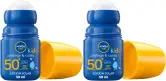 2x50ml NIVEA SUN Protege & Cuida Kids Roll-On FP50+