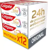 12x75ml Pasta de Dientes Colgate Total Prevención Activa Original