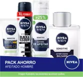 Set Nivea Sensitive: Aftershave + espuma + crema + desodorante
