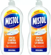 2x900ml Mistol Lavavajillas a mano quitagrasas