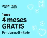 4 meses Amazon Music Unlimited (Individual o Familiar)