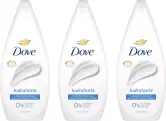3x720ml Gel de ducha hidratante limpieza delicada Dove