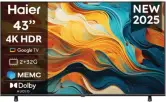 TV Haier LED 43" 4K HDR10 Dolby Audio