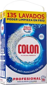 135 Lavados Detergente Colon Polvo Activo
