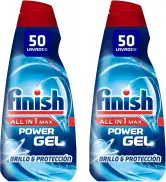 2x50 lavados Finish All in 1 Max Power Gel