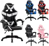 Silla gaming ergonómica con cojín lumbar y cervical