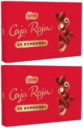 2x800gr Caja Roja de Nestlé con Surtido de 84 Bombones