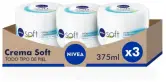 Pack 3uds Crema hidratante Nivea 375ml