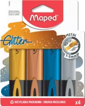 Pack 4 subrayadores MAPED pastel