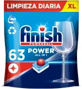 62 Pastillas Finish Powerball Power All in 1