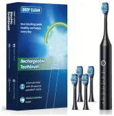 Cepillo de dientes eléctrico recargable + 4 cabezales