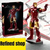 Bloques de construcción Iron Man Mark 3 de 1297 pcs Bloques de construcción Iron Man Mark 3 de 1297 pcs