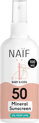 Naïf Spray protector solar mineral niños 100ml