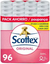 96 Rollos de Papel Higiénico Scottex Original