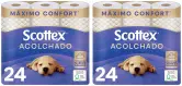 48 rollos de papel higiénico Scottex Acolchado