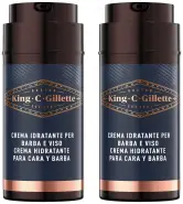 2x100ml King C. Gillette Crema hidratante facial