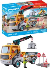 PLAYMOBIL Action Heroes | Camión de Obra con grúa