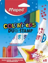 Maped 8 rotuladores de colores Peps Duo Stamp