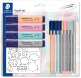 Set de dibujo Staedler: Rotus, subrayadores + notas
