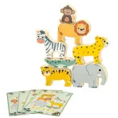 WOOMAX Torre Animales de Madera educativos