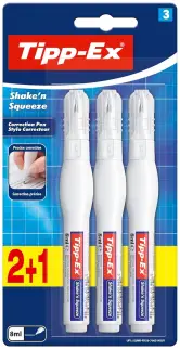 3x BIC Tipp-Ex Shake'n Squeeze